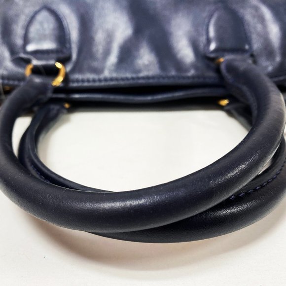 Tory Burch Priscilla Navy Blue Leather Bag - Picture 5 of 11